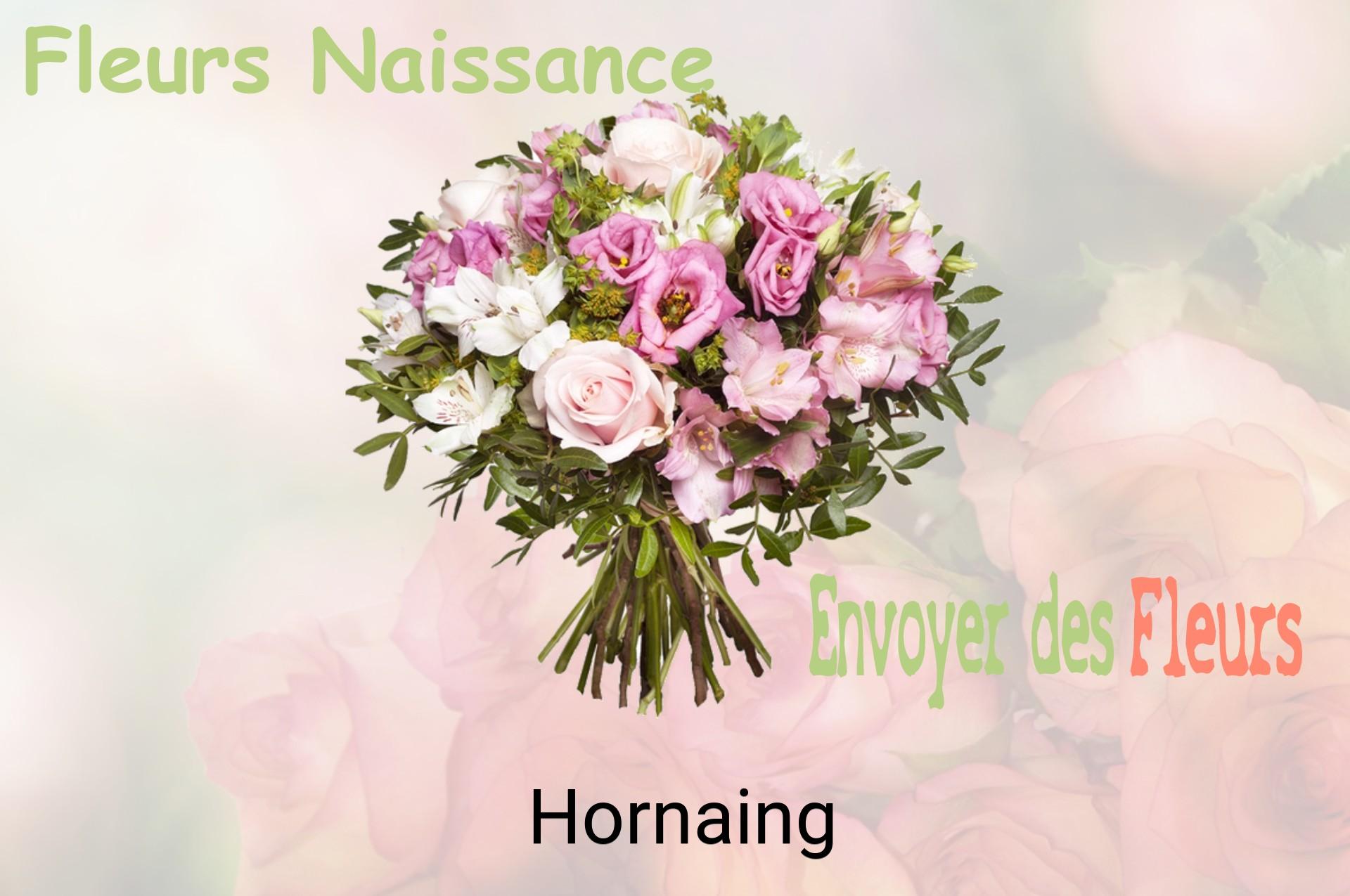 Bouquet de fleurs de naissance livré à Hornaing